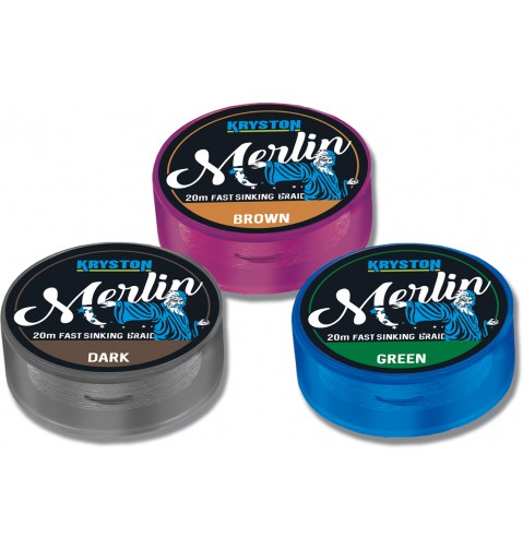 Merlin Fast Sinking Supple Braid 35Lbs 20m Dark Silt  AKCIÓ -30%