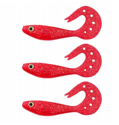 Twister Shad Nevis  3db/cs (Japanese Red)  AKCIÓ -50%