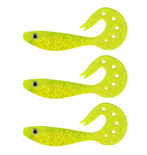 Twister Shad Nevis 3db/cs (Flash Chartreuse)  AKCIÓ -50%
