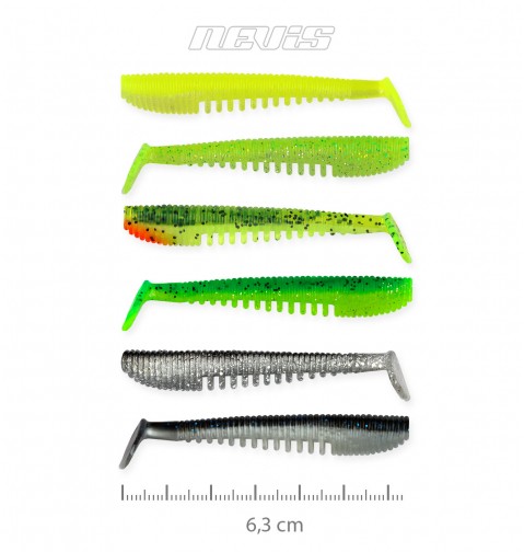 Impulse Shad 6.3cm 6db/cs 6szín  AKCIÓ -30%