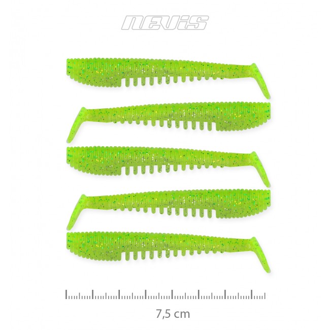 Impulse Shad 7.5cm 5db/cs (Flash Chartreuse)