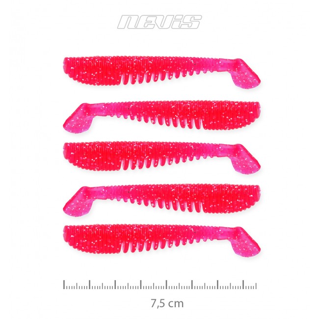 Impulse Shad 7.5cm 5db/cs (Japanese Red)