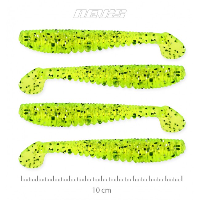 Impulse Shad 10cm 4db/cs (Poppy Green)