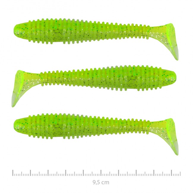 Swinger 9,5cm 3db/cs (Flash Chartreuse)  AKCIÓ -30%