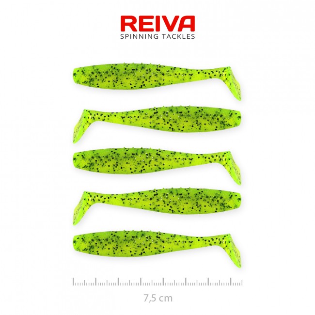 Flat Minnow shad 7,5cm 5db/cs (Poppy Green)
