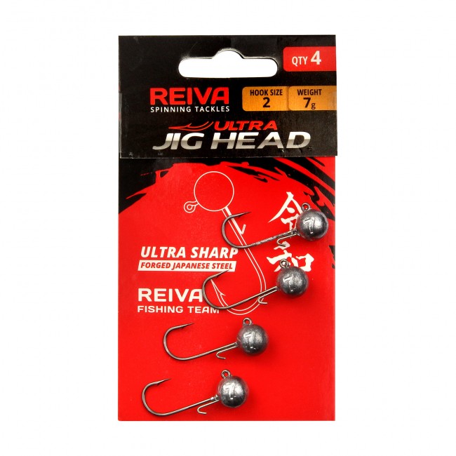Reiva Ultra Strong Jig Head 3/0-18g  3db/cs