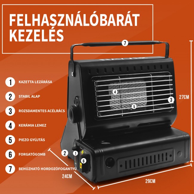 Sátor fűtés 1300W