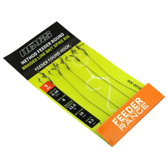 Feeder fonott előke csalitüskével 6-os 5db/cs.