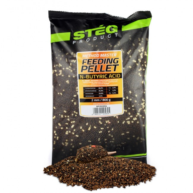 Stég Feeding Pellet 2mm 800g N-Butyric 