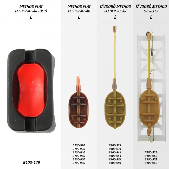 Távdobó Method szerelék L 50g