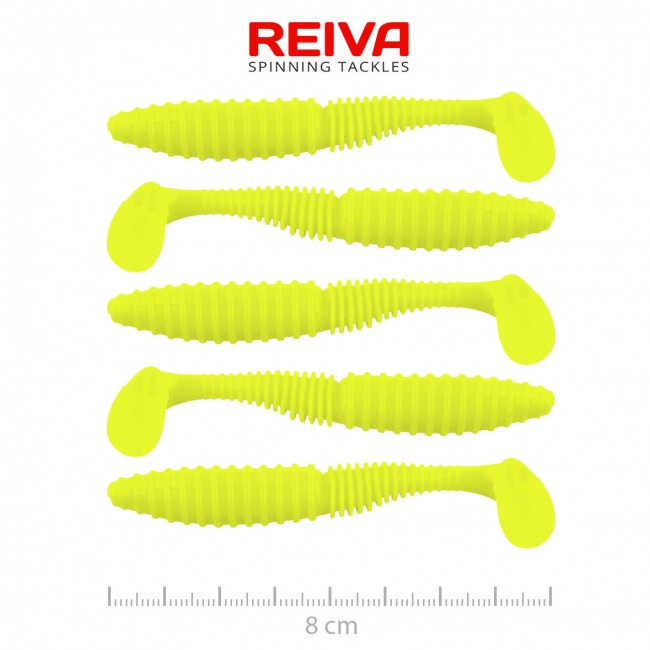 Zander Power Shad 8cm 5db/cs (Lemonade)