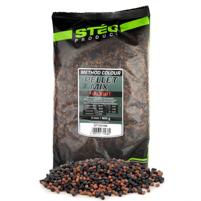 Stég Pellet Mix 3mm 800g Halibut