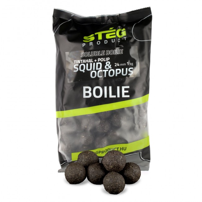 Stég Soluble Boilie 24mm 1kg Squid & Octopus 