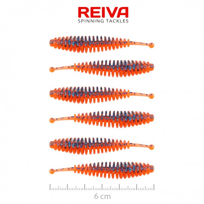 Tiny Worm 6cm 6db/cs (Orange Disco)