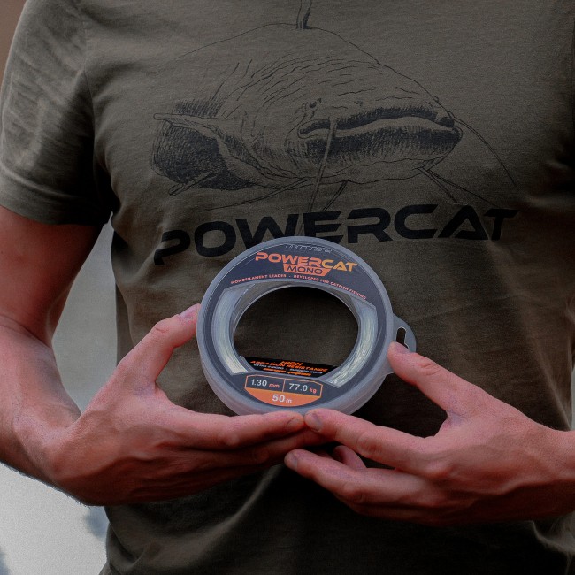 Powercat harcsázó előkezsinór mono 50m 0.8mm