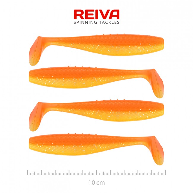 Flat Minnow Shad 10cm 4db/cs (Shiny Orange)