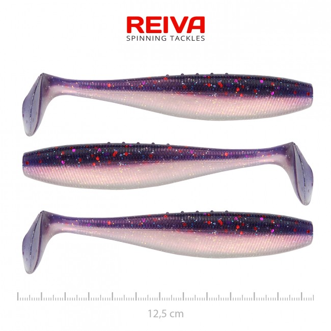 Flat Minnow shad 12,5cm 3db/cs (Purple Pearl)
