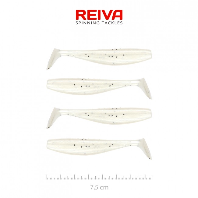 Flat Minnow shad 7,5cm 4db/cs (Pearl Dot)