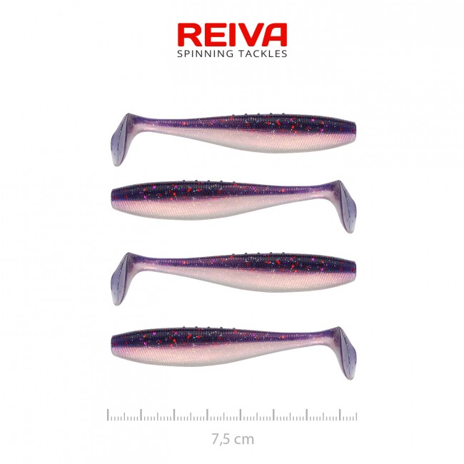 Flat Minnow shad 7,5cm 4db/cs (Purple Pearl)