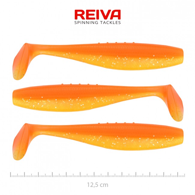 Flat Minnow shad 12,5cm 3db/cs (Shiny Orange)