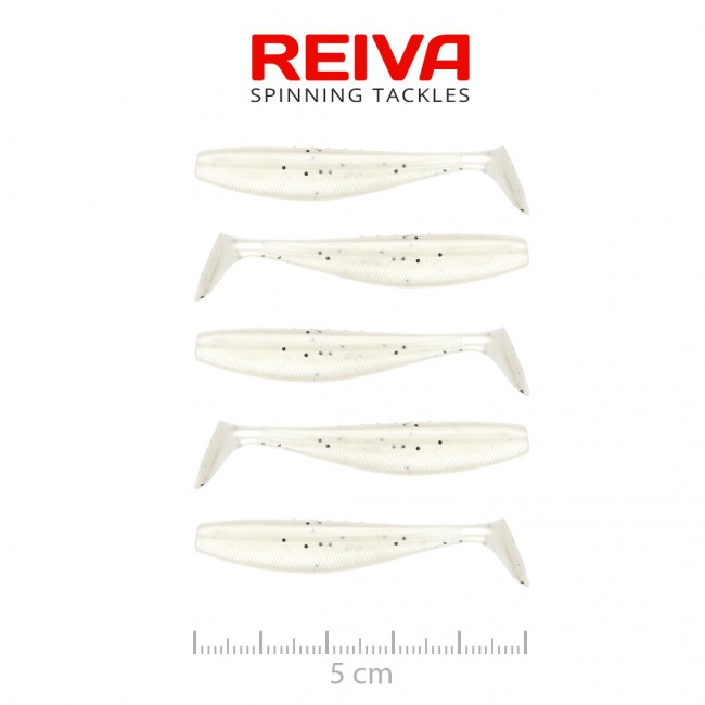 Flat Minnow Shad 5cm 5db/cs (Pearl White)
