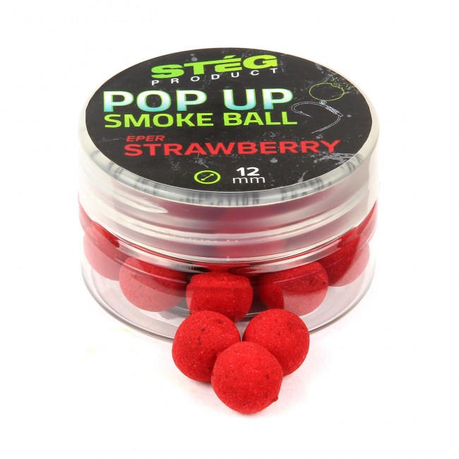 Stég Pop Up Smoke Ball 12mm 10g Strawberry