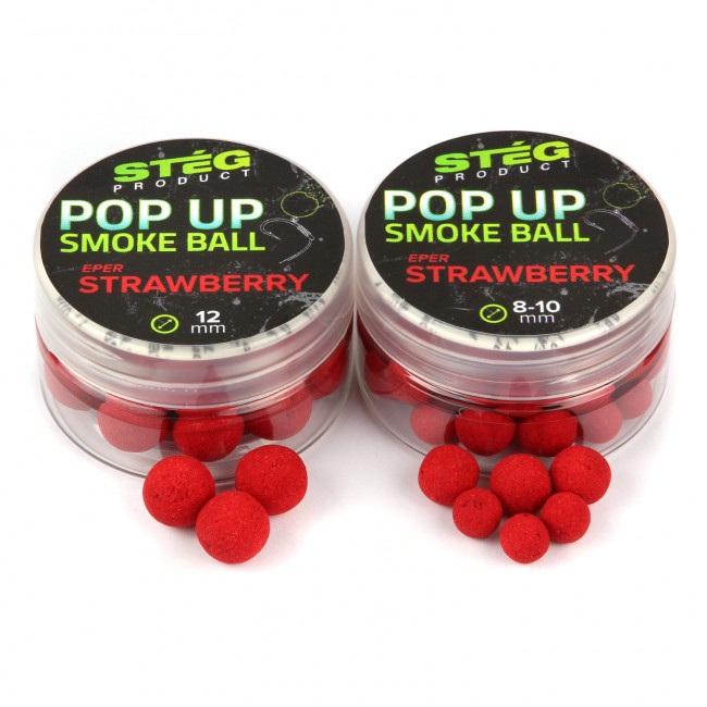 Stég Pop Up Smoke Ball 8-10mm 10g Strawberry