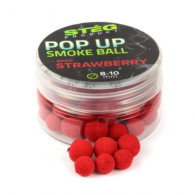 Stég Pop Up Smoke Ball 8-10mm 10g Strawberry