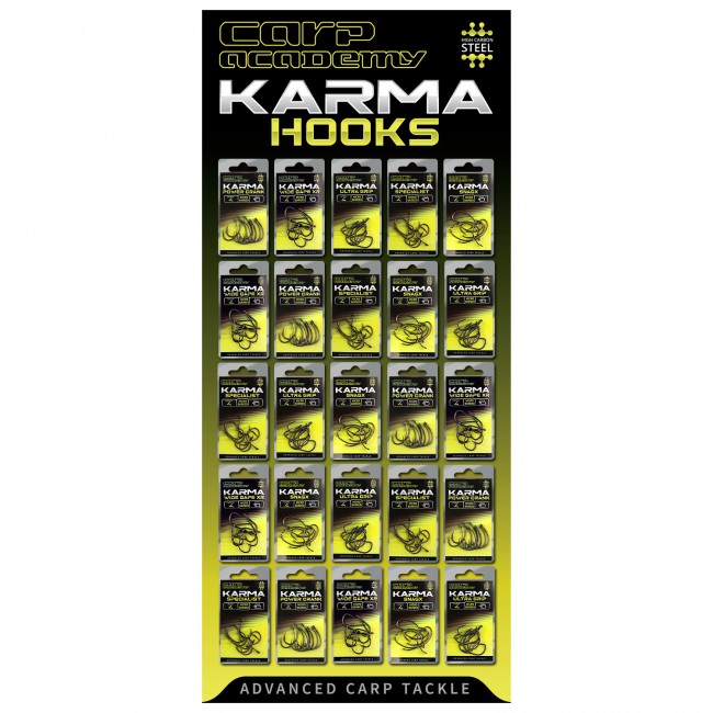 Carp Academy Karma Hook bemutató tábla