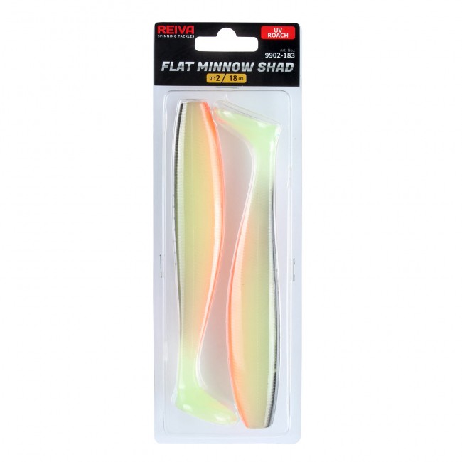 Flat Minnow shad 18cm 2db/cs (UV Roach)