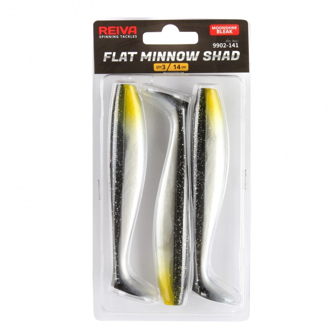Flat Minnow shad 14cm 3db/cs (Moonshine Bleak)