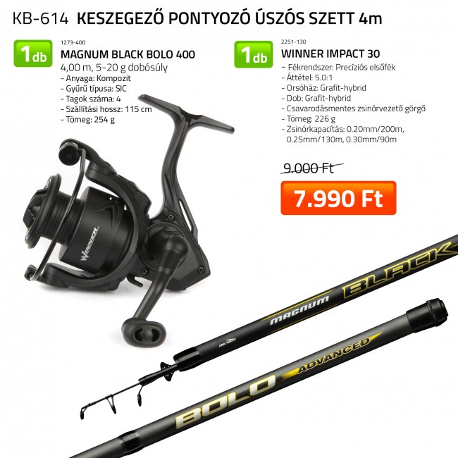 Keszegező pontyozó úszós szett 4m  1273-400+ 2251-130