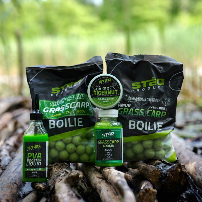Stég High Carb Boilie 20mm 800g Amur-Grasscarp 