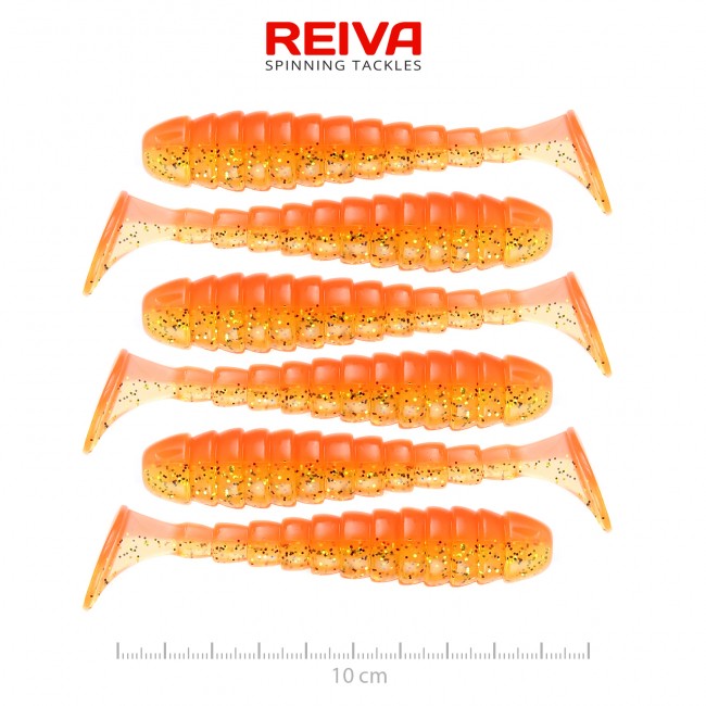 Reiva Stream Shad 10cm (Shiny Orange)