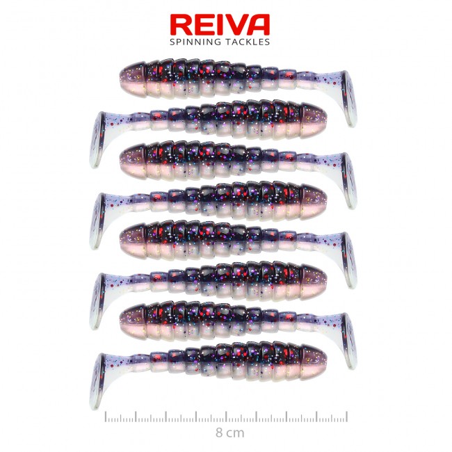 Reiva Stream Shad 8cm (Purple Pearl)