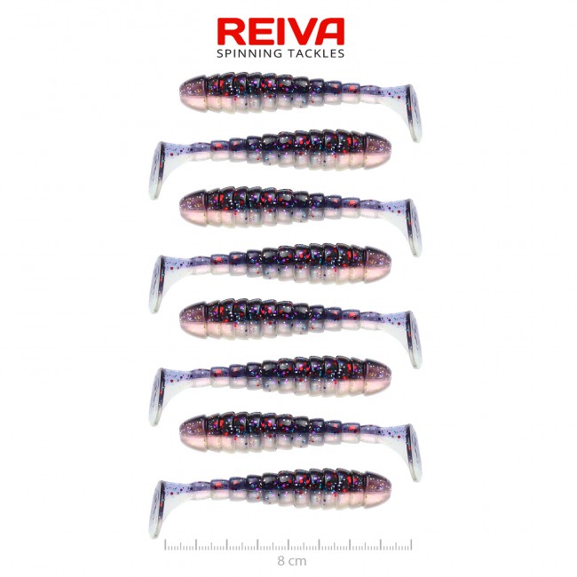 Reiva Stream Shad 8cm (Purple Pearl)