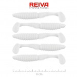 Zander Power Shad 8cm 5db/cs (Classic White)