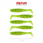 Flat Minnow shad 7,5cm 5db/cs (Poppy Green)