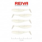 Flat Minnow Shad 5cm 5db/cs (Pearl White)