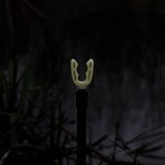 Fénytárolós bottartó fej