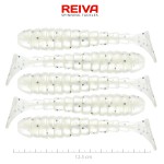 Reiva Stream Shad 12.5cm (Pearl White Dots)