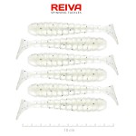 Reiva Stream Shad 10cm (Pearl White Dots)