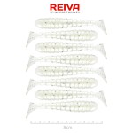 Reiva Stream Shad 8cm (Pearl White Dots)