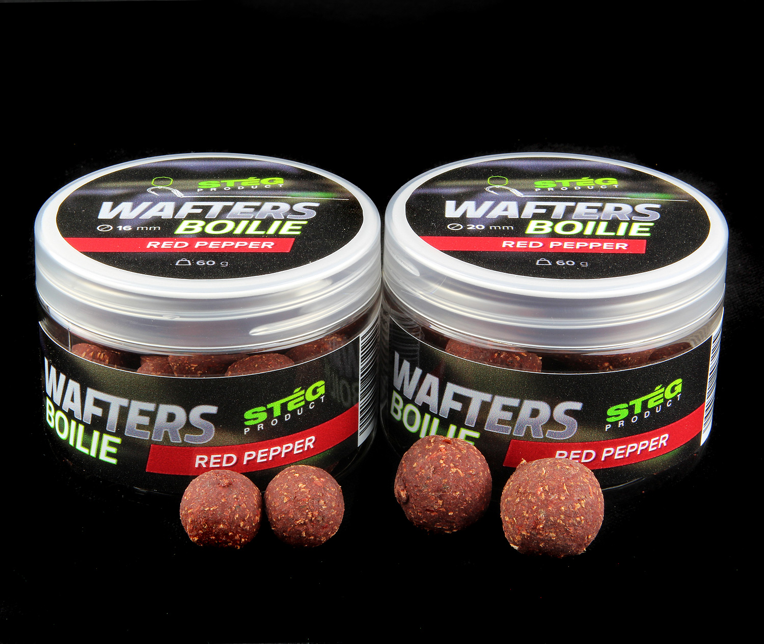 STÉG WAFTERS BOILIE 20MM RED PEPPER 60G