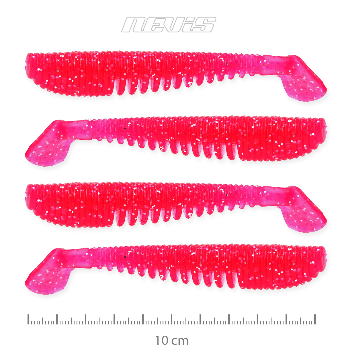 Impulse Shad 10cm 4db/cs (Japanese red)