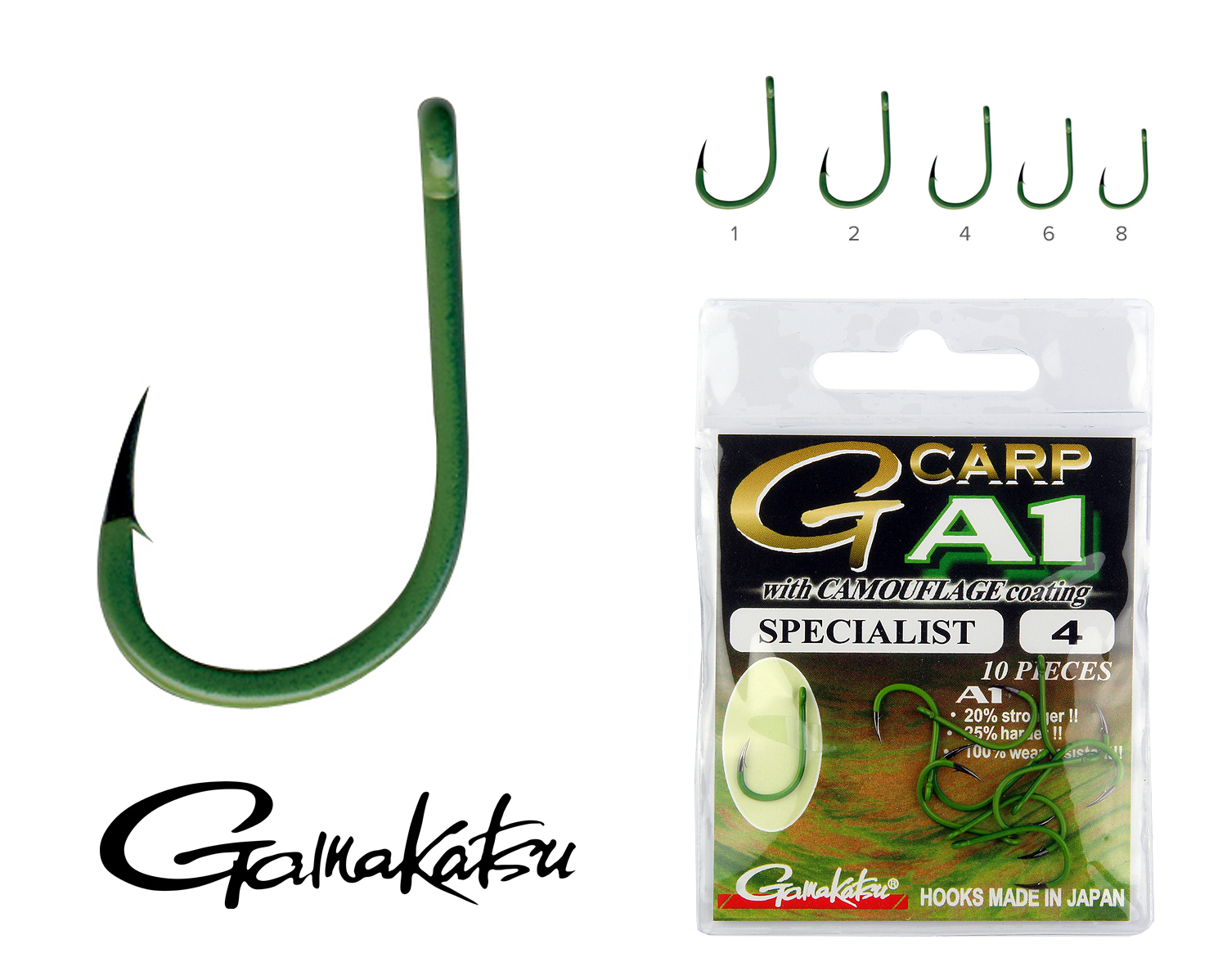 GAMAKATSU A1 CARP GREEN SPECIALIST 2  10DB/CS