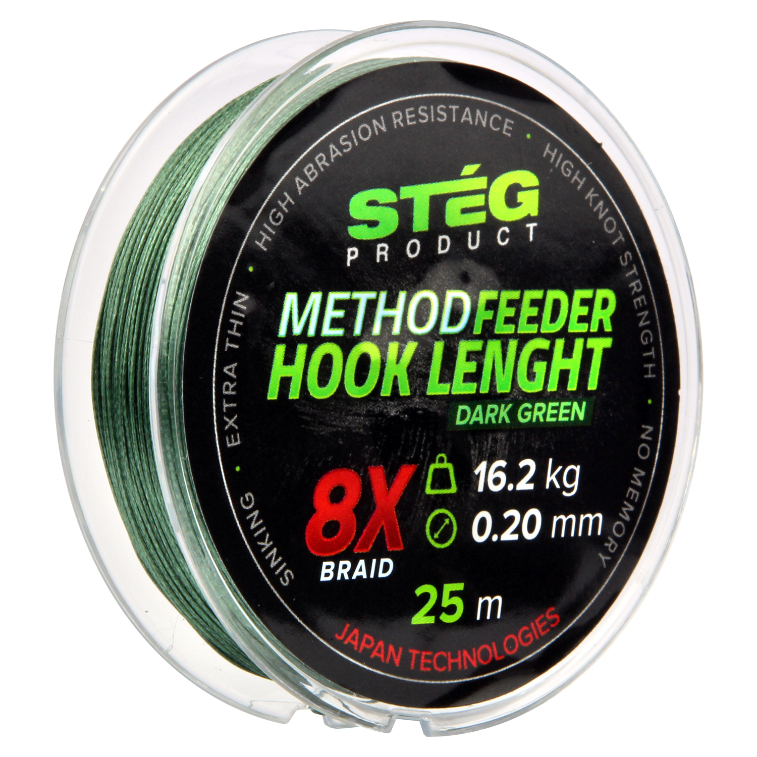 STÉG STÉG METHOD FEEDER ELŐKE ZSINÓR 0.10MM 25M