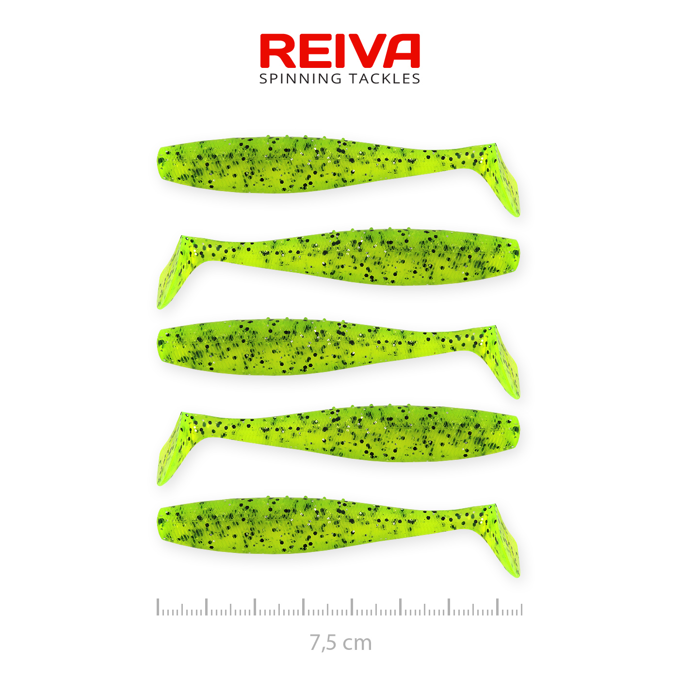 Flat Minnow shad 7,5cm 5db/cs (Poppy green)