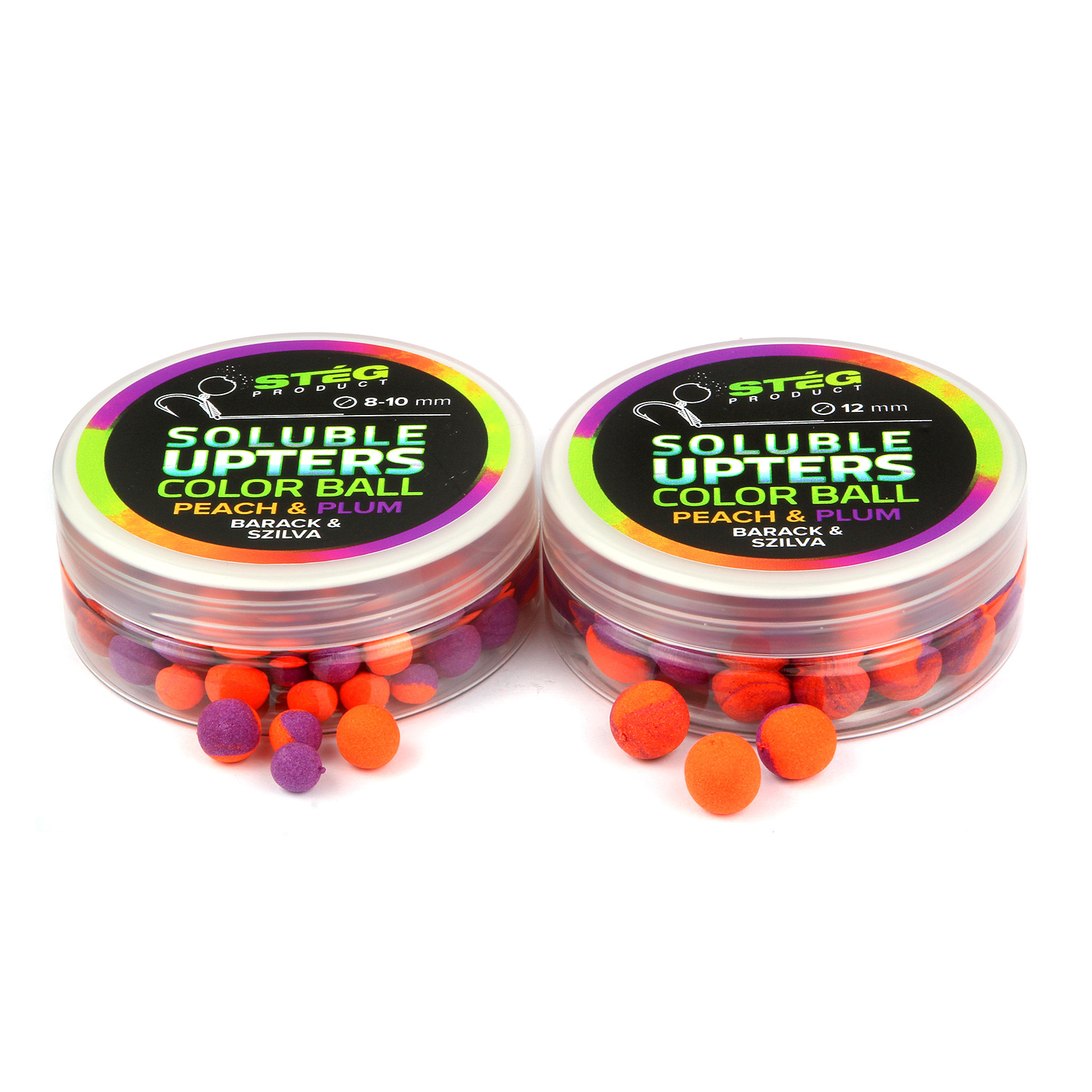 STÉG PRODUCT SOLUBLE UPTERS COLOR BALL 8-10MM PEACH & PLUM 30G