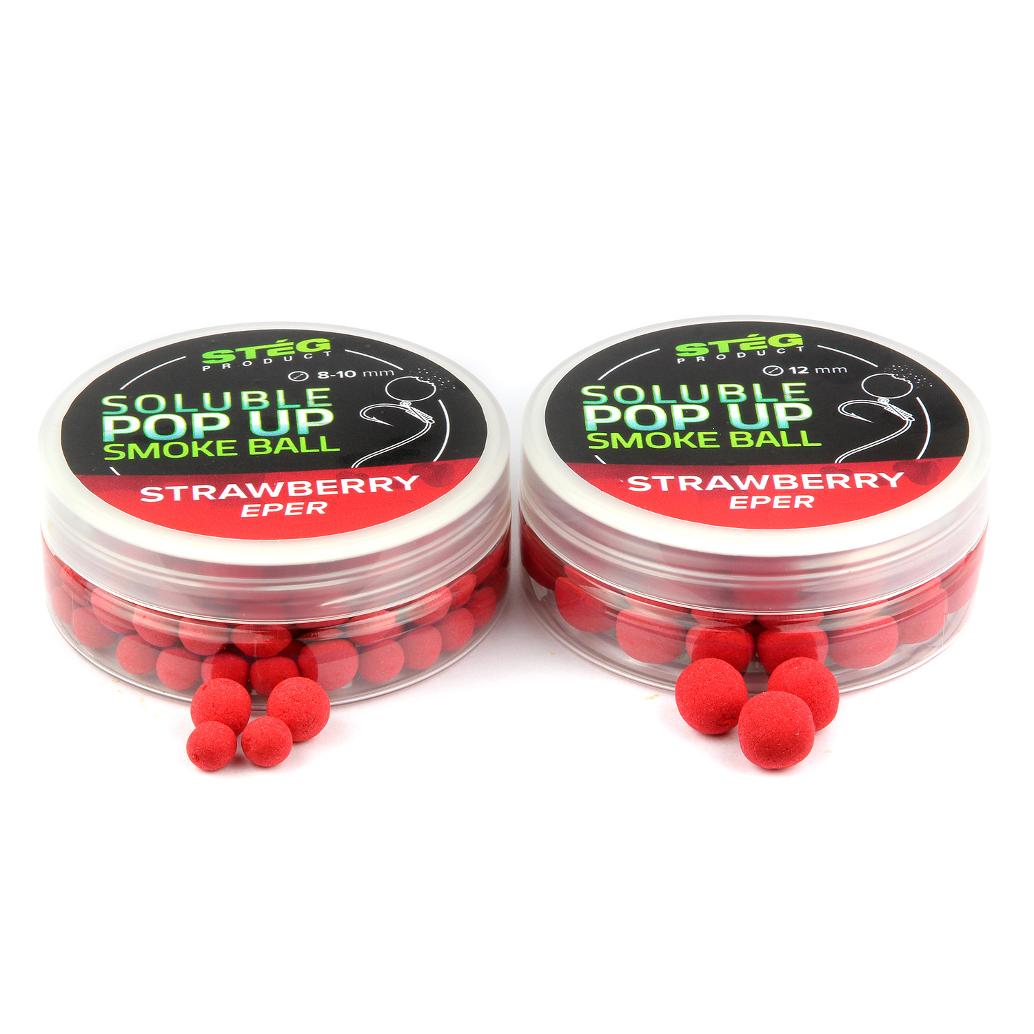 STÉG PRODUCT SOLUBLE POP UP SMOKE BALL 12MM STRAWBERRY 25G